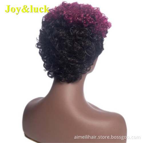 Women's Wholesale Prices Ladies Hair Wig With Bangs Blond Party Free Part Blonde Natural Straight Pixie Cut Short Synthetic Wigs